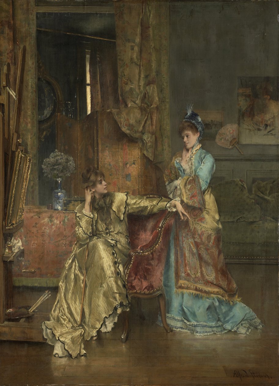Der Besuch, ca. 1870 von Alfred Emile Stevens