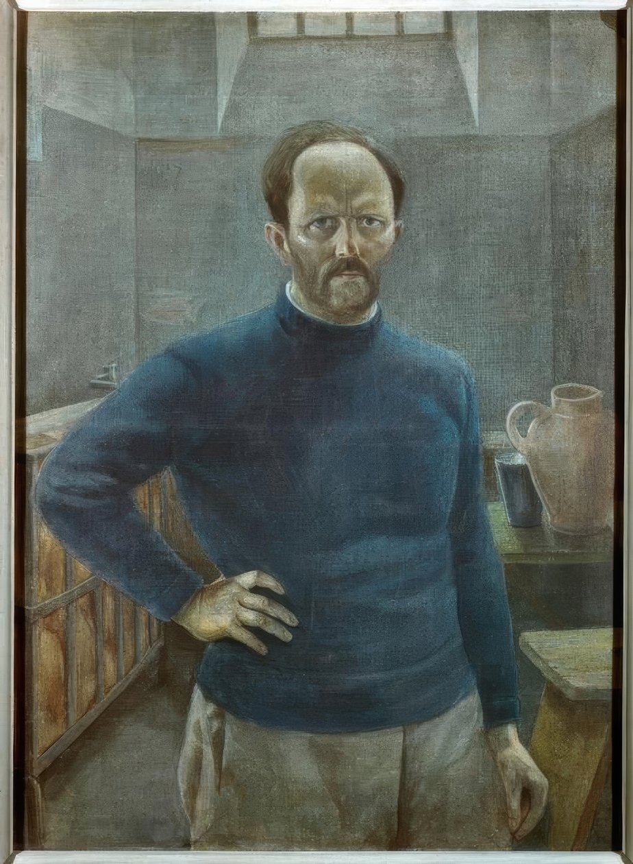 Selbstbildnis im Gefängnis von Alfred Frank
