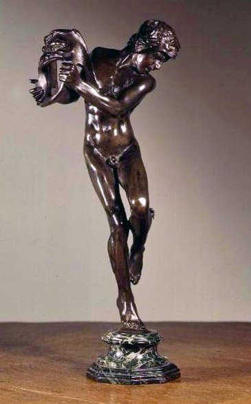 Komödie und Tragödie (Bronze) von Alfred Gilbert