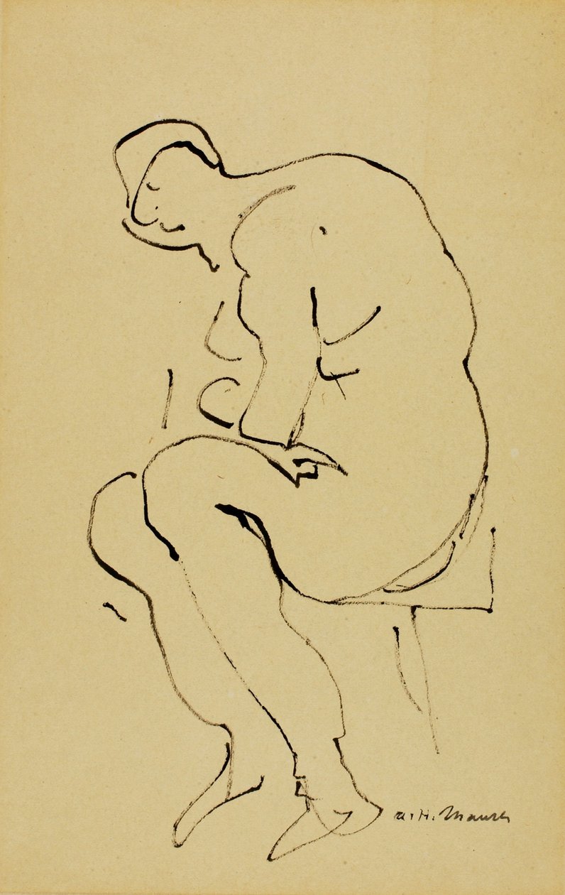 Sitzender Akt von Alfred H. Maurer