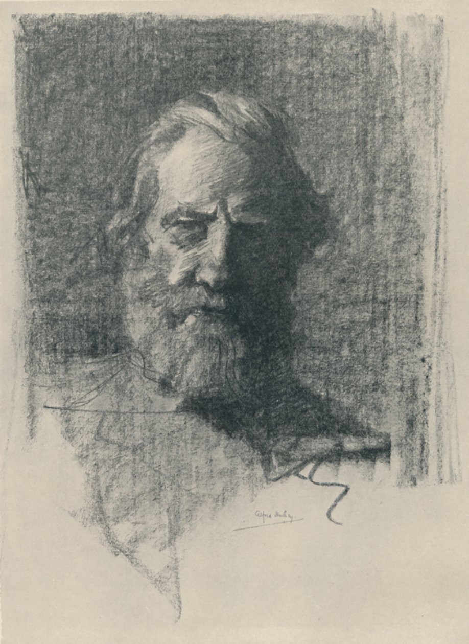 Ein Porträtstudie, 1919 von Alfred Hartley