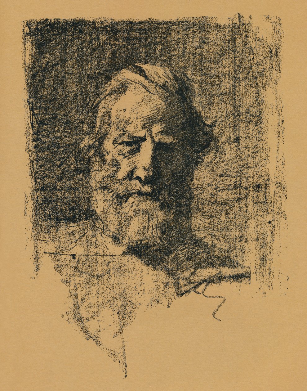 Porträtskizze, um 1895, 1896 von Alfred Hartley