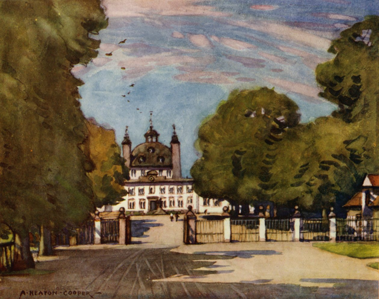 Dänemark: Schloss Fredensborg von Alfred Heaton Cooper