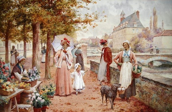 Die Blumenverkäuferin von Alfred Jr. Glendening