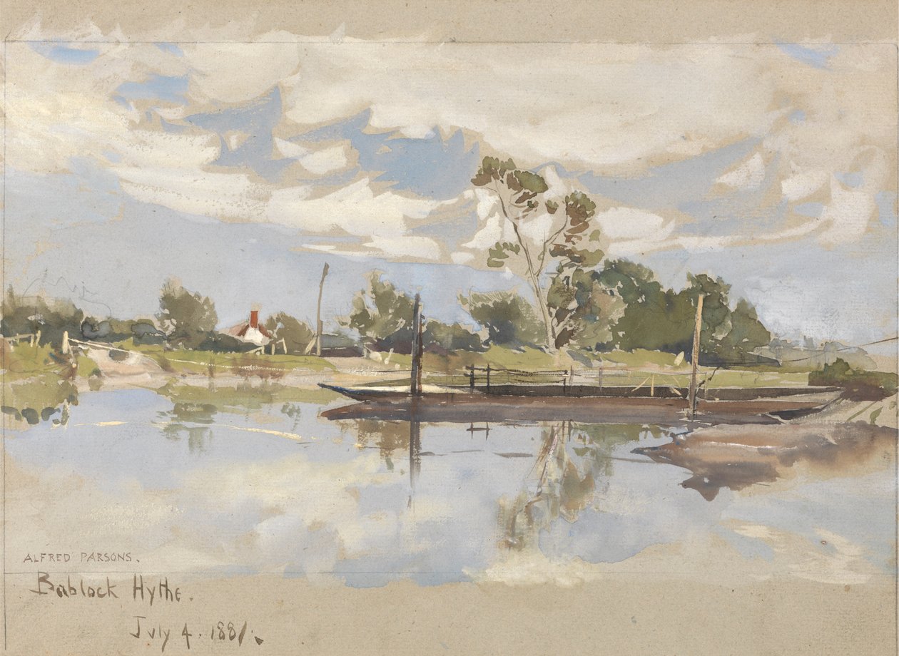 Bablock Hythe, in der Nähe von Oxford von Alfred Parsons