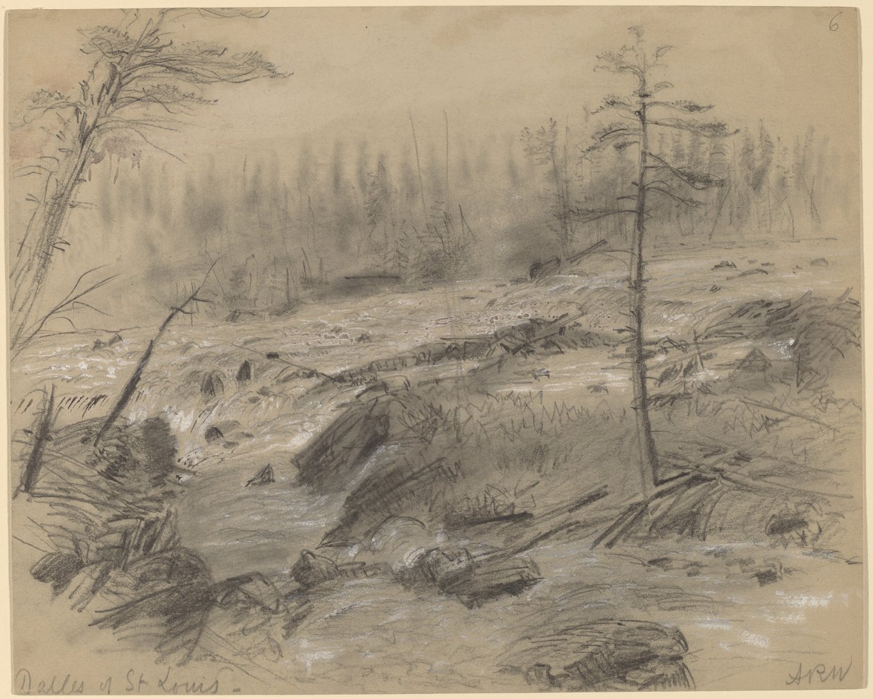 Die Dalles von St. Louis von Alfred R. Waud