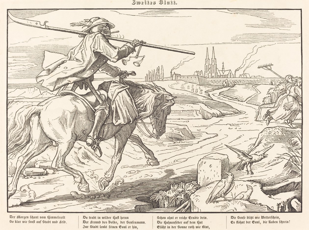 Auch ein Totentanz II von Alfred Rethel