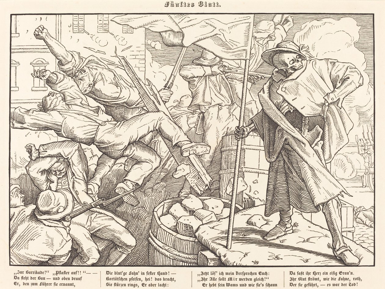 Auch ein Totentanz V von Alfred Rethel