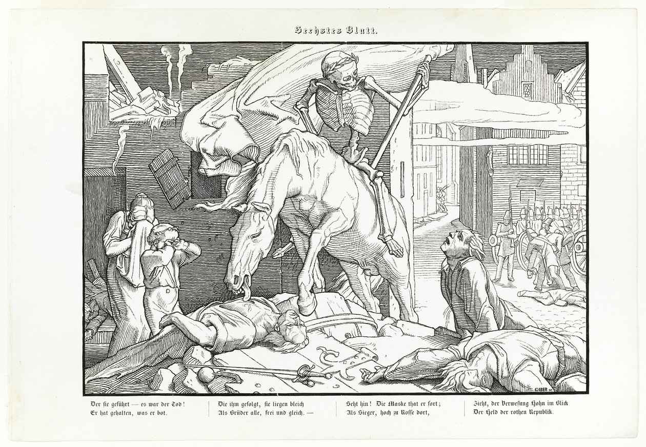 Auch ein Todtentanz, Platte VII von Alfred Rethel