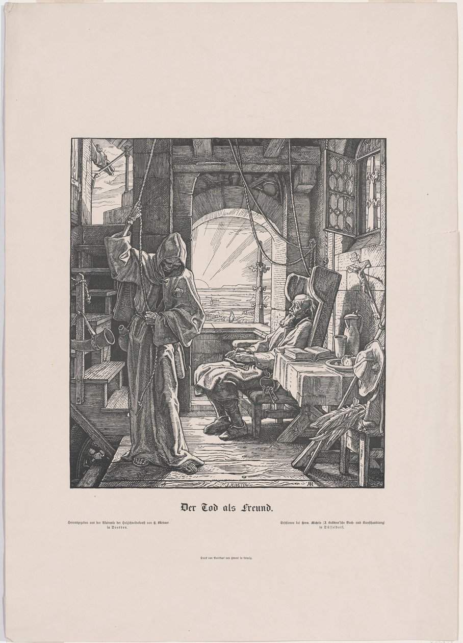 Der Tod als Erwürger von Alfred Rethel