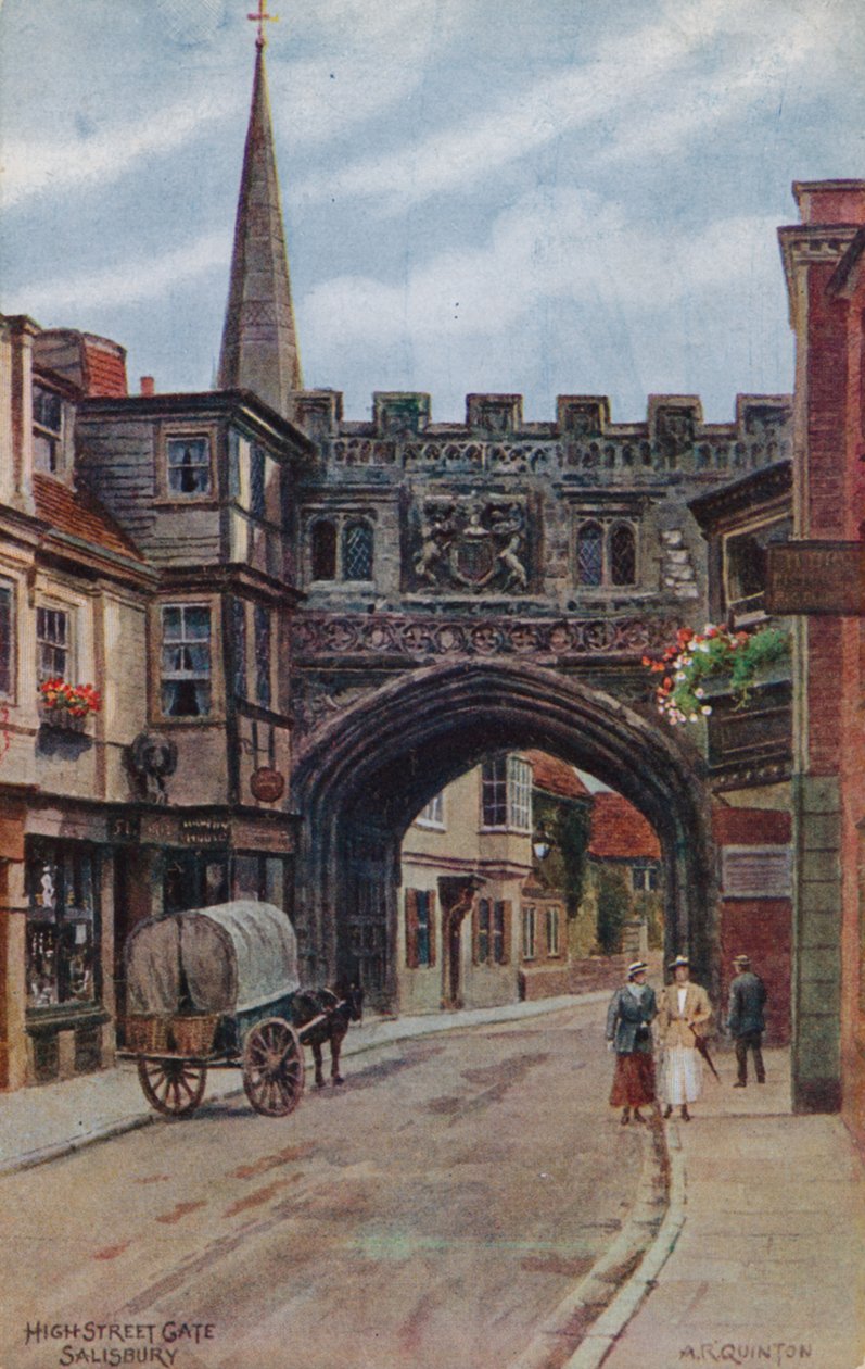 High Street Gate, Salisbury von Alfred Robert Quinton