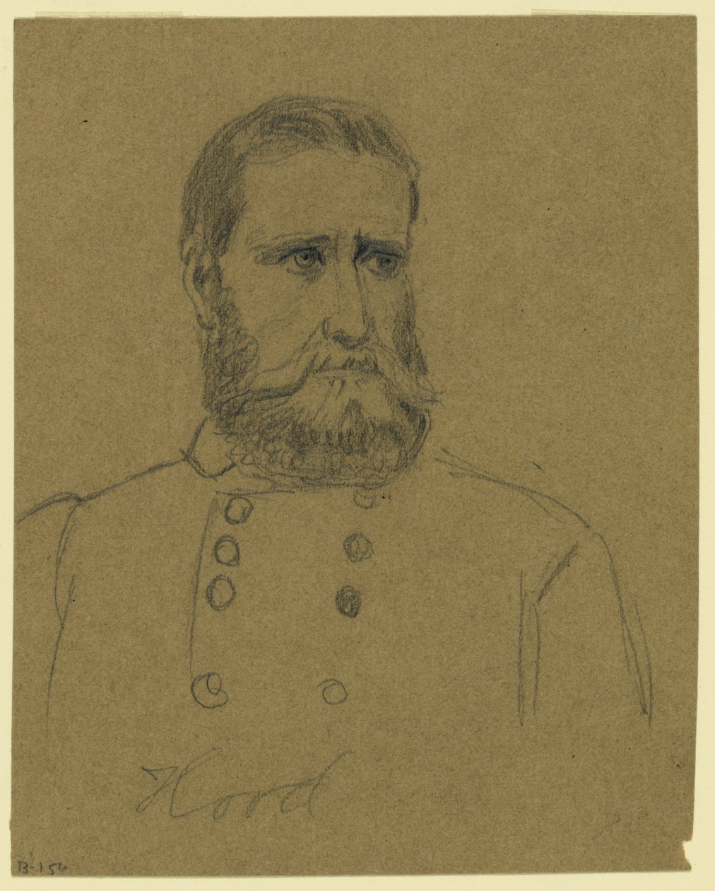 Konföderierter General John Bell Hood von Alfred Rudolph Waud