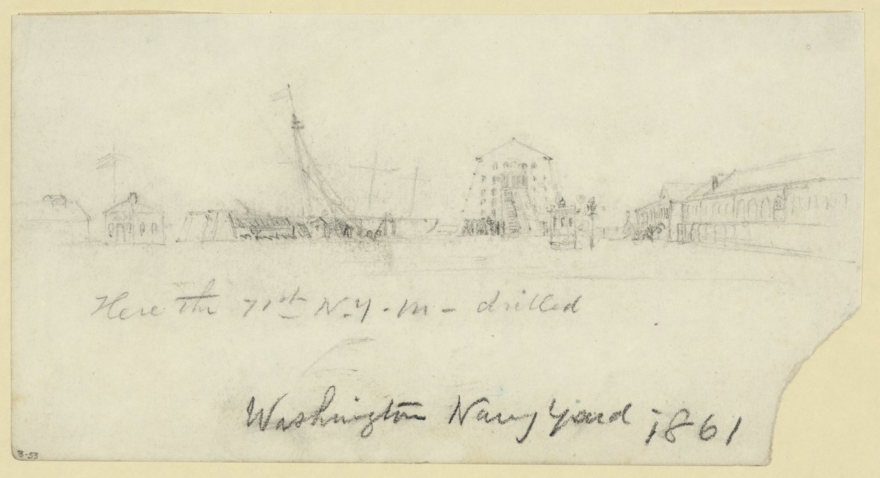 Washington Navy Yard von Alfred Rudolph Waud