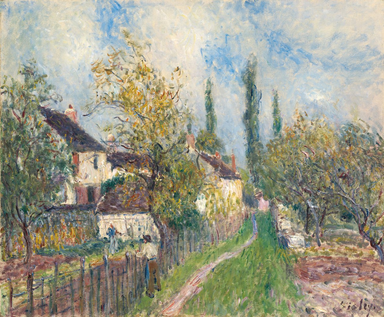 Ein Weg bei Les Sablons, 1883 von Alfred Sisley