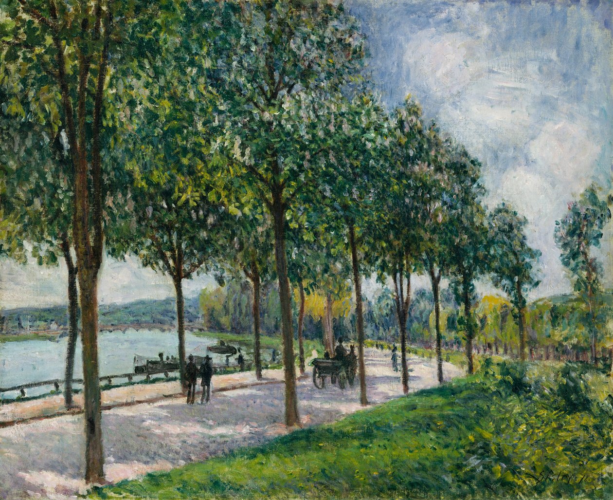 Allee von Kastanienbäumen, 1878 von Alfred Sisley