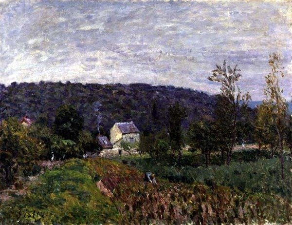 Herbstabend am Stadtrand von Paris von Alfred Sisley