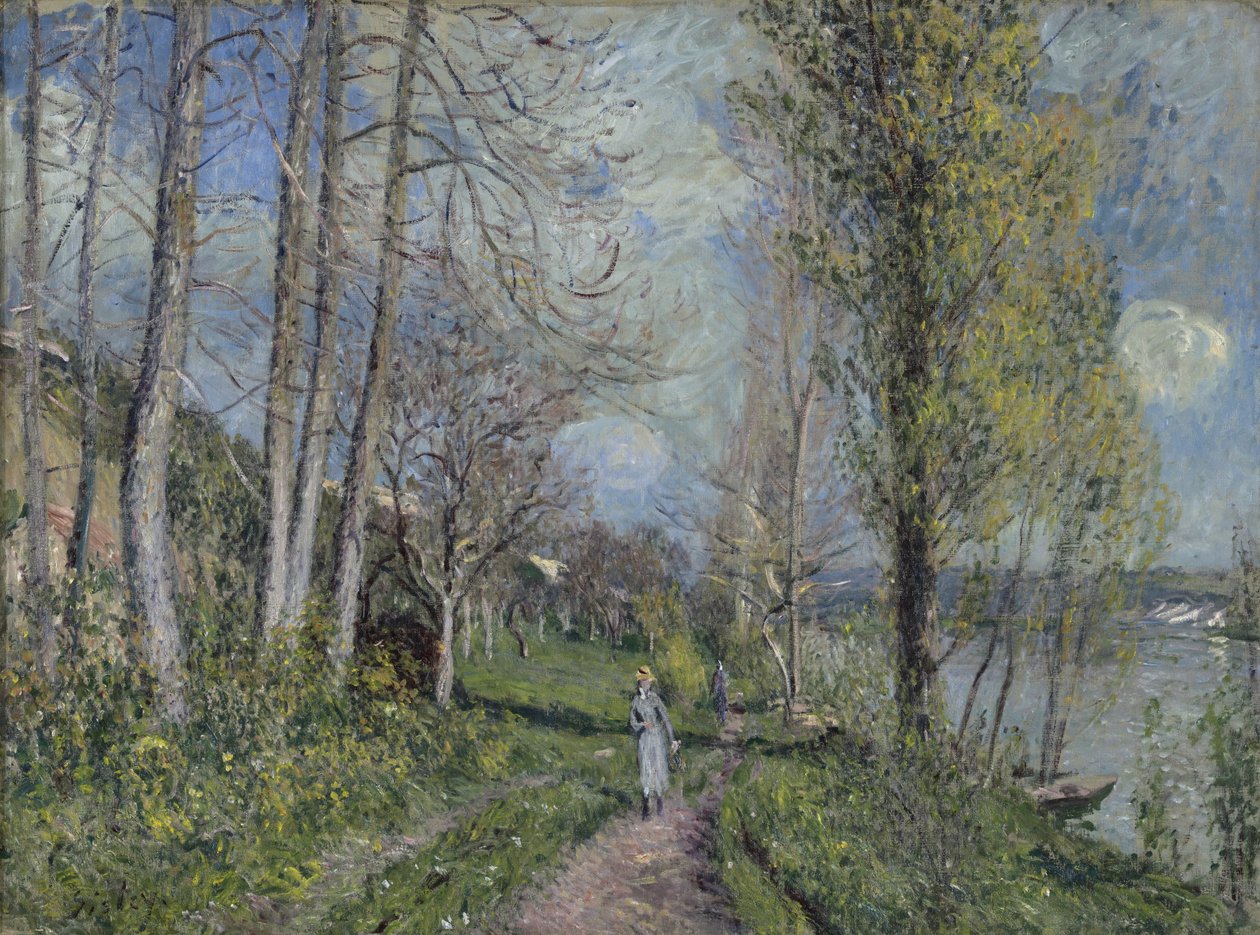Ufer der Seine, ca. 1880-81 von Alfred Sisley
