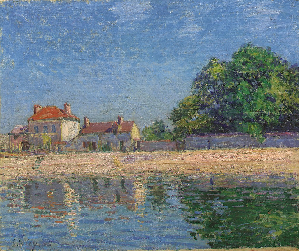 Ufer des Loing, Saint-Mammes, 1885 von Alfred Sisley