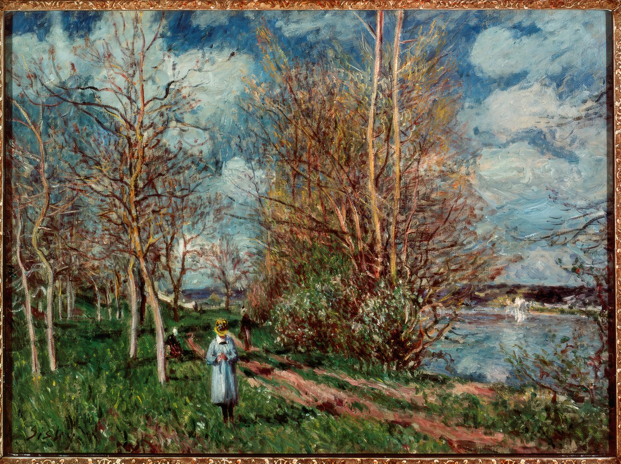 Die kleinen Wiesen im Frühling von Alfred Sisley