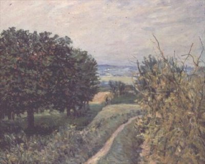 In den Weinbergen von Louveciennes von Alfred Sisley