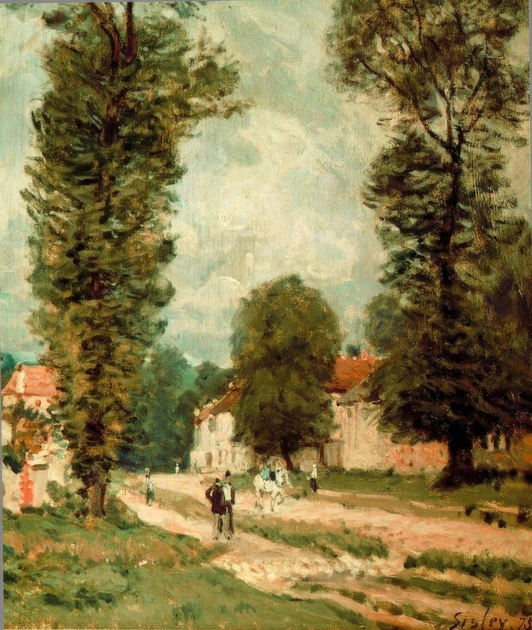 Die Straße nach Versailles von Alfred Sisley