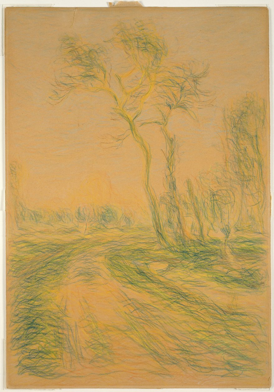 Landschaft mit Bäumen von Alfred Sisley