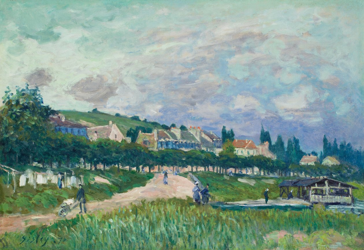 Le lavoir (Das Waschhaus) von Alfred Sisley