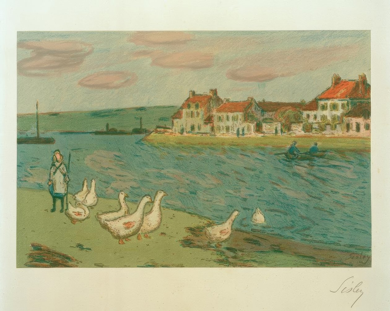 Die Gänse von Alfred Sisley