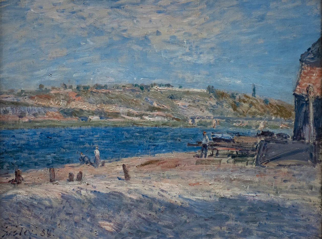 Flussufer bei Saint-Mammès von Alfred Sisley