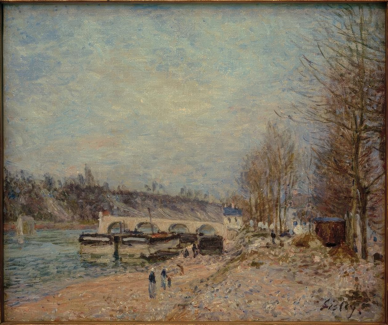 Saint-Mammès - Graues Wetter von Alfred Sisley