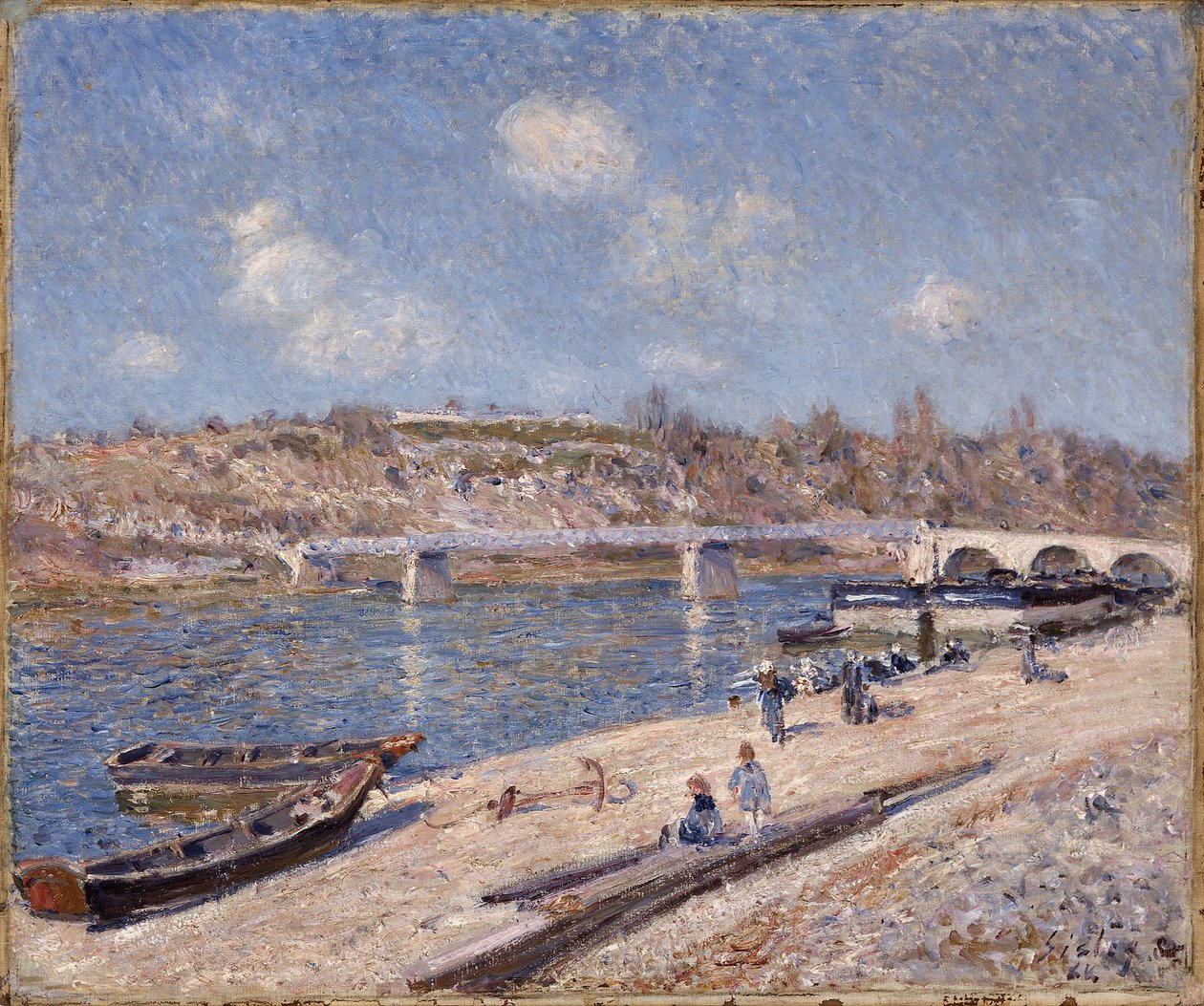 Der Strand von Saint-Mammès von Alfred Sisley