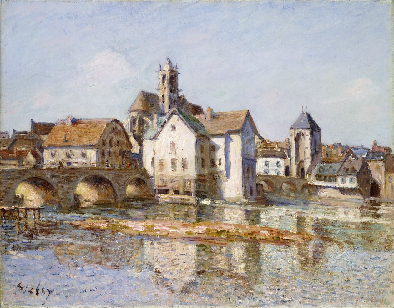 Die Brücke von Moret, 1892 von Alfred Sisley