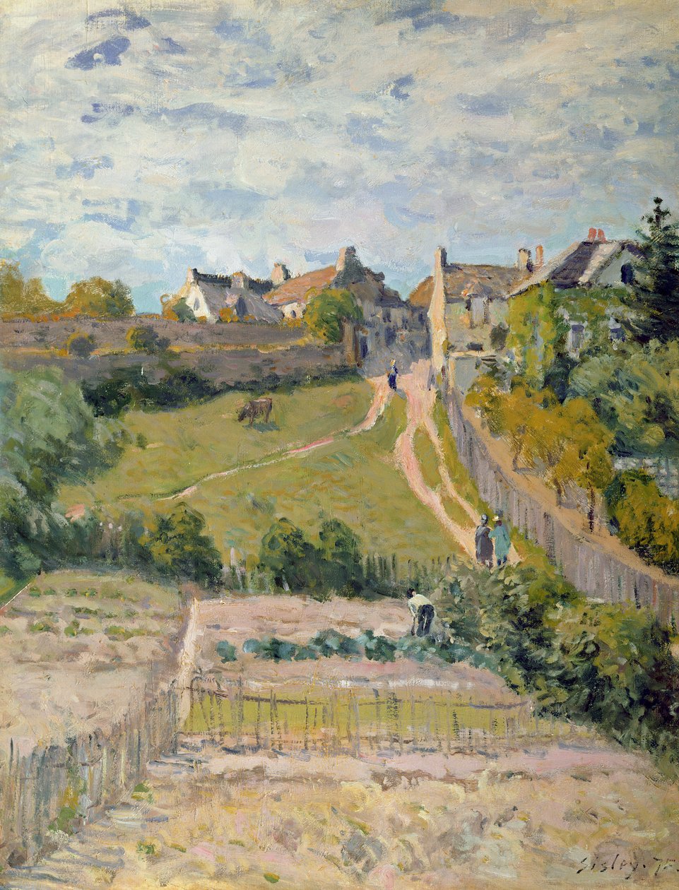 Der Kletterpfad, 1875 von Alfred Sisley
