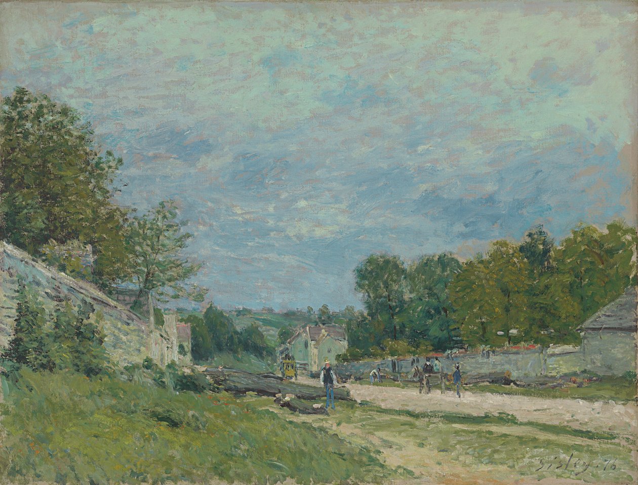 Versailles Straße von Alfred Sisley