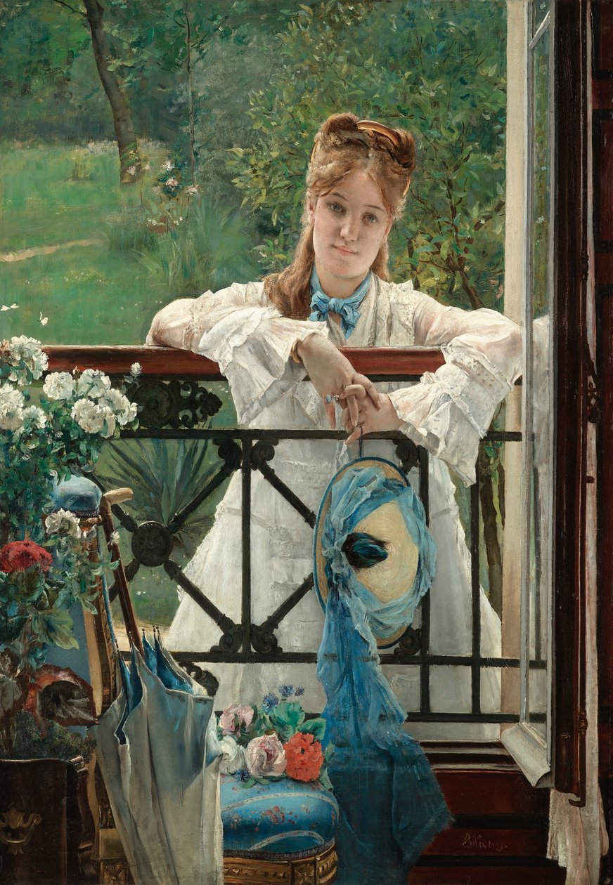 Das blaue Band, ca. 1894 von Alfred Emile Stevens