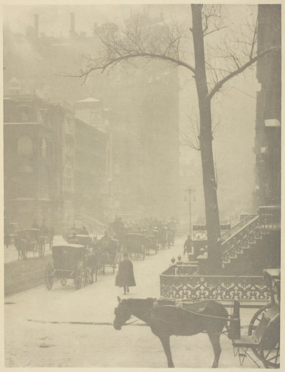 Die Straße, Fifth Avenue von Alfred Stieglitz