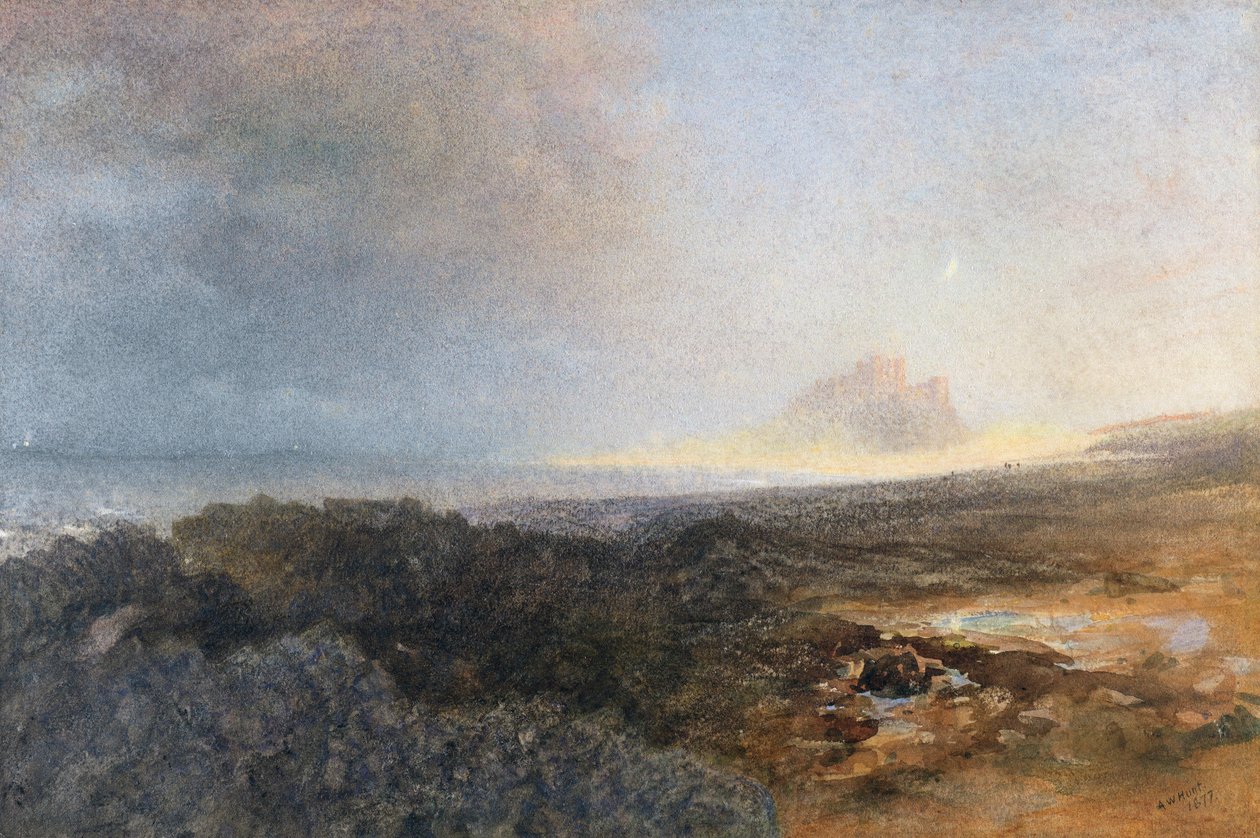 Bamburgh Castle, Northumberland von Alfred William Hunt