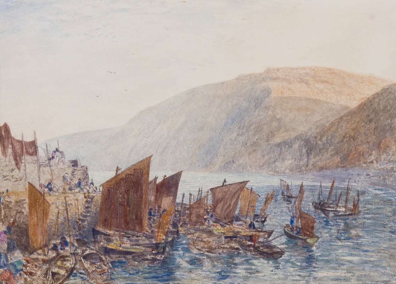 Hafen von Clovelly von Alfred William Hunt