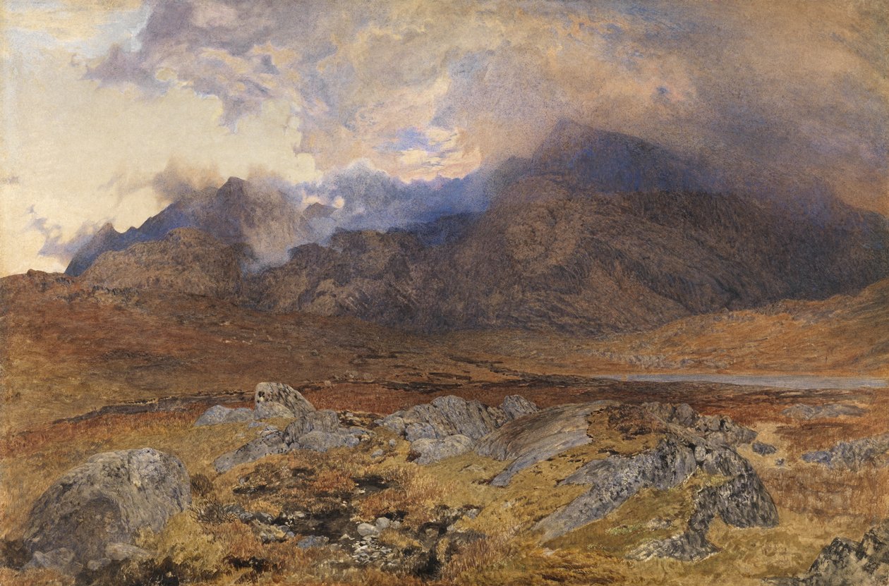 Snowdon nach einem April-Hagelsturm von Alfred William Hunt
