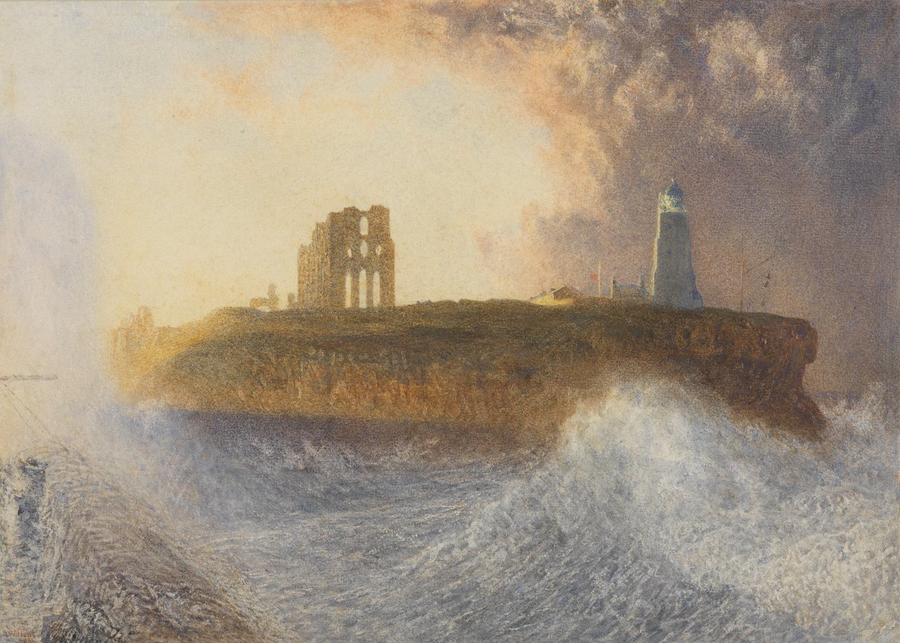 Tynemouth Pier: Nordostwind, 1866 von Alfred William Hunt