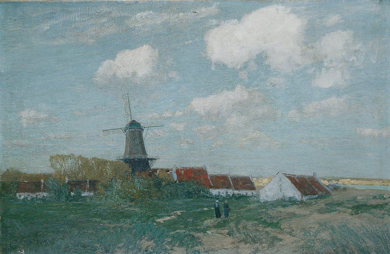 Dorf auf der Düne von Alfred Zoff