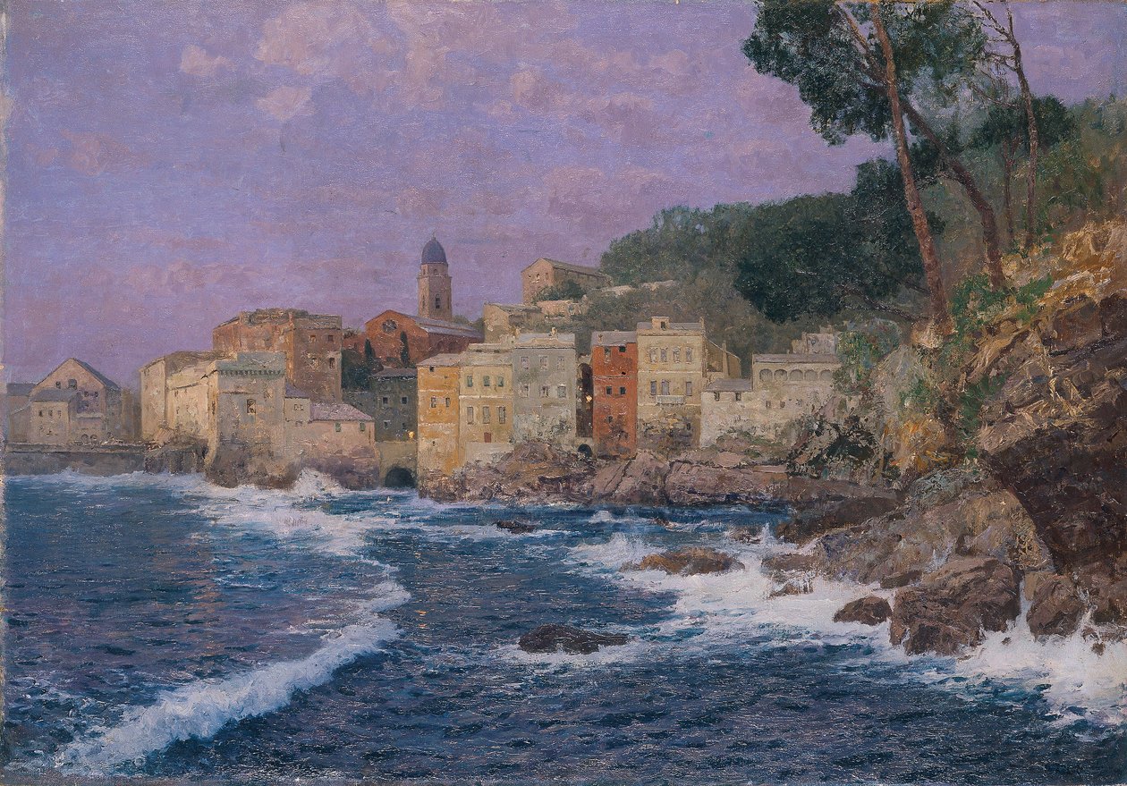 Stadt an der Riviera von Alfred Zoff