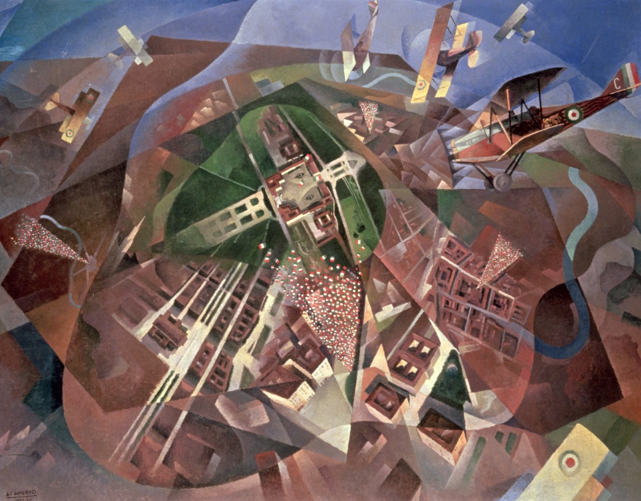 Flug über Wien, 1933 von Alfredo G. Ambrosi