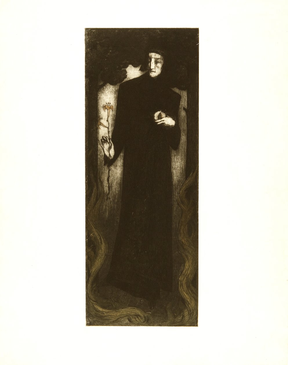 Dante mit Lilie von Alfredo Müller