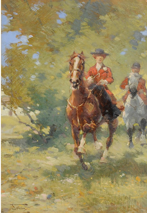 Kutsche im Wald von Alfredo Tominz