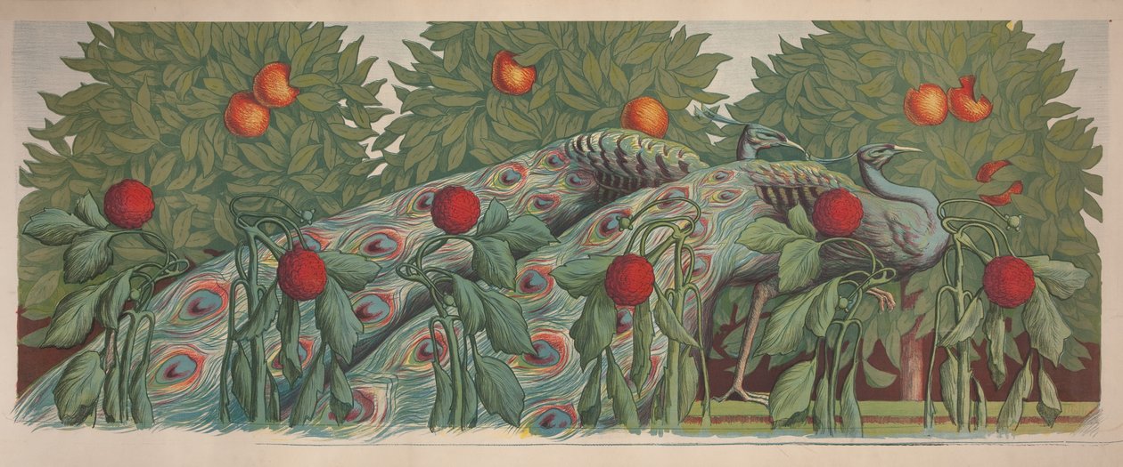 Die Pfauen, 1903 von Alfredo Müller