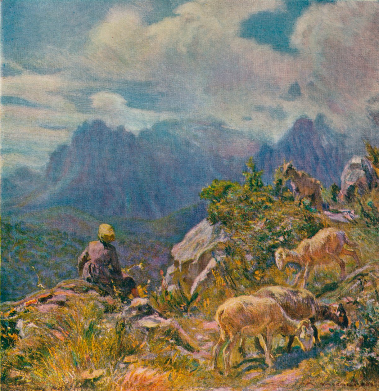 Weiden in den Apuanischen Alpen von Alfredo Vaccari
