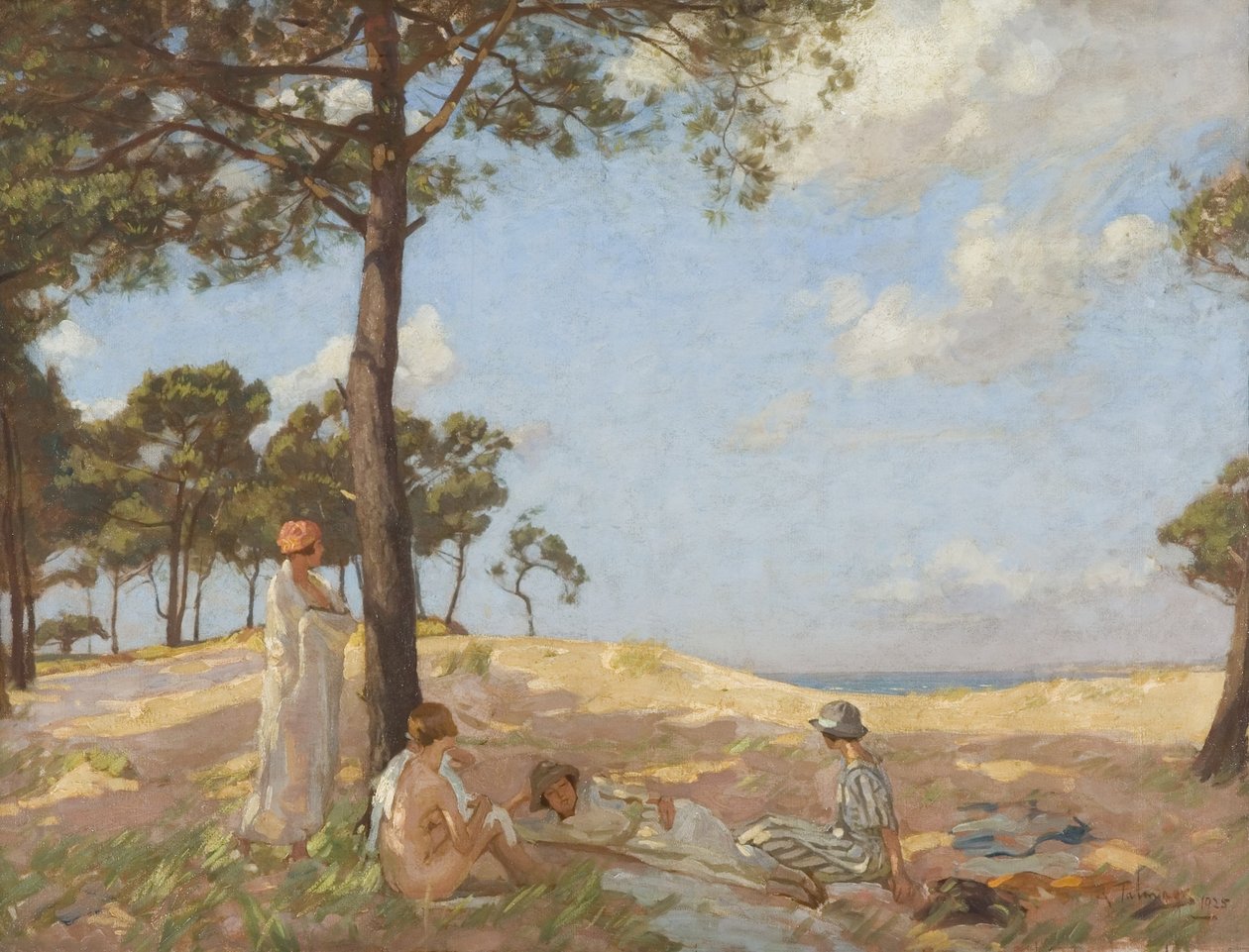 Badende, Pas de Calais von Algernon Mayow Talmage