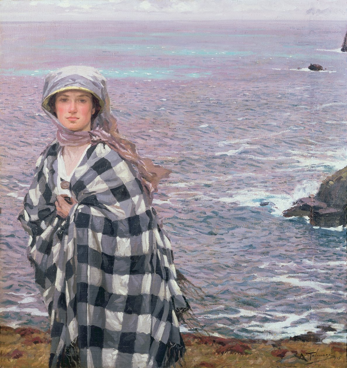 Das karierte Tuch, 1915 von Algernon Mayow Talmage