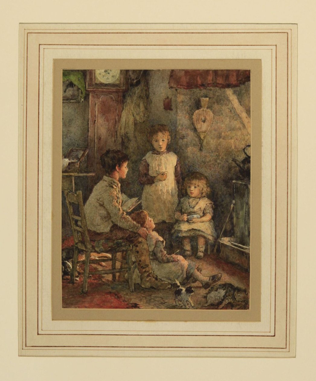 Kinder am Feuer von Alice Clausen